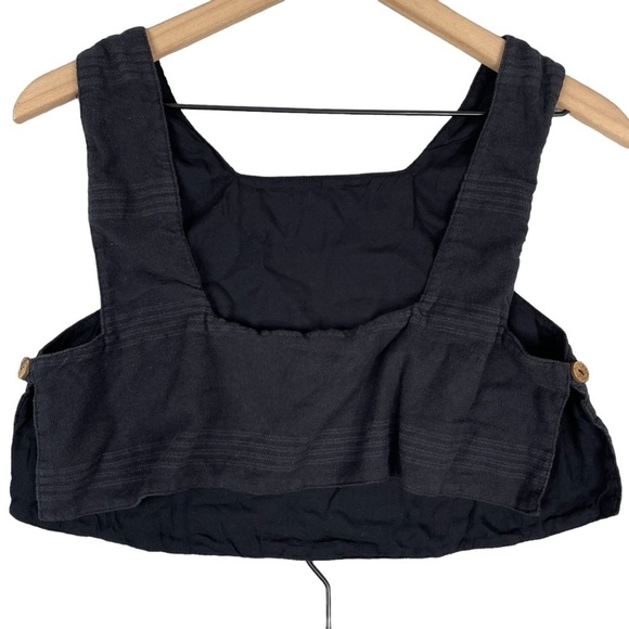 Free People Aint Nothin Like It Skort Set Small Black Crop Top Wrap Skirt - Picture 5 of 11